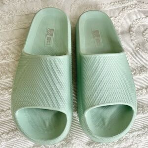 Women's Mint Green Slide Sandals